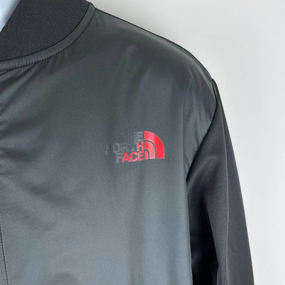 The North Face Men's Softshell Bomber Black Full Zip Jacket Size Medium - Picture 3 of 14